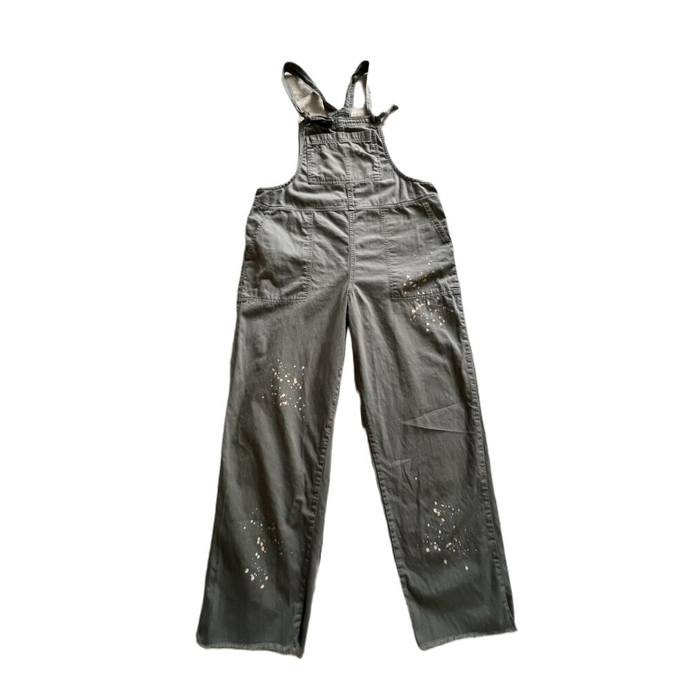 Aerie Werk & Play Paint Splatter Twill Overalls.